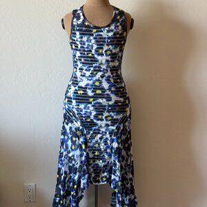 FUZZI Jean Paul Gaultier Dress. Size S. Blue/Yellow.